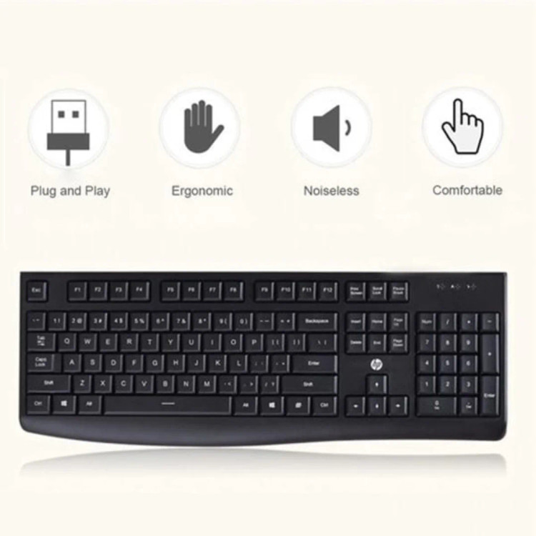 HP wired keyboard model K200