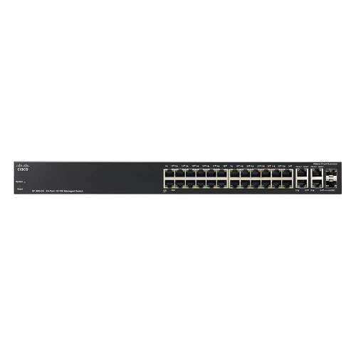 Cisco 24-port network switch, model CISCO SF300-24