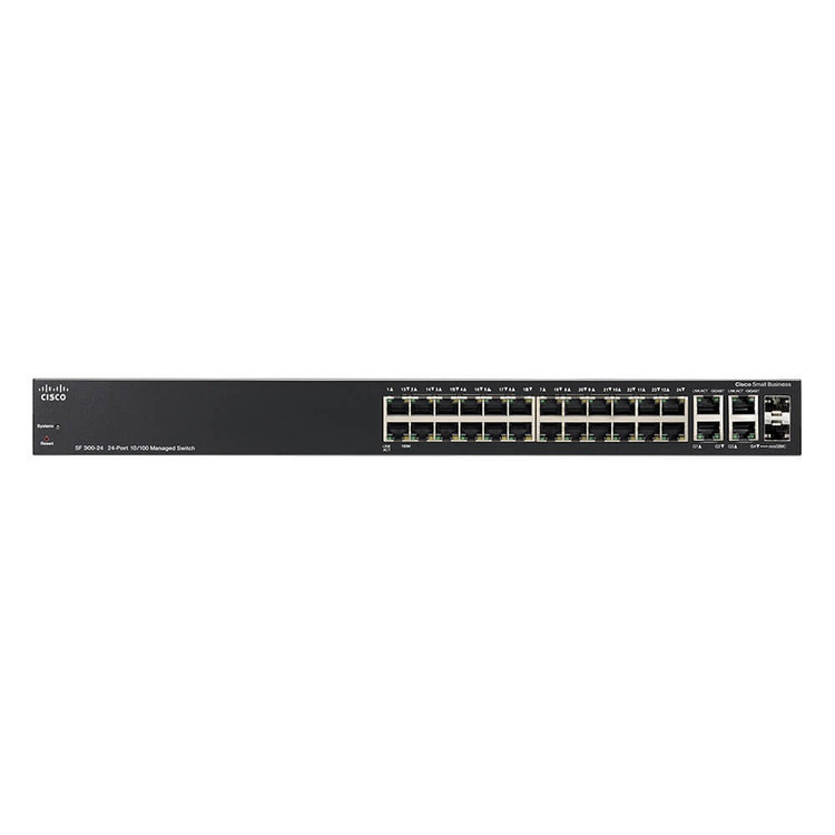 Cisco 24-port network switch, model CISCO SF300-24